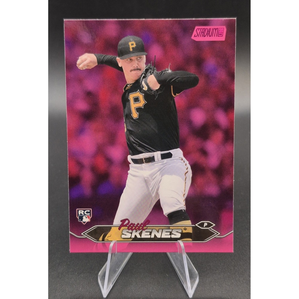 2024 Topps Stadium Club Paul Skenes #227 Rookie Pink Foil RCPittsburgh Pirates